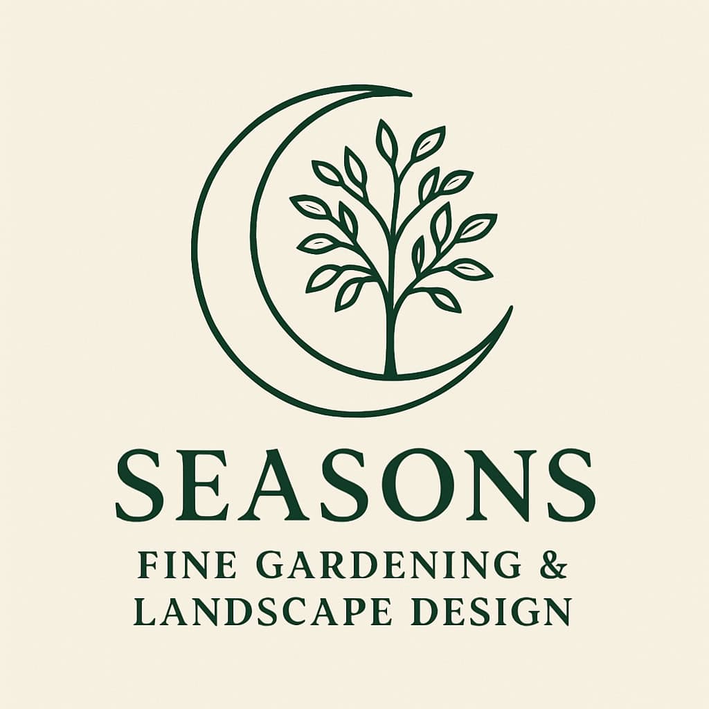 Charlotte Garden Club business members logo with tree and moon design.